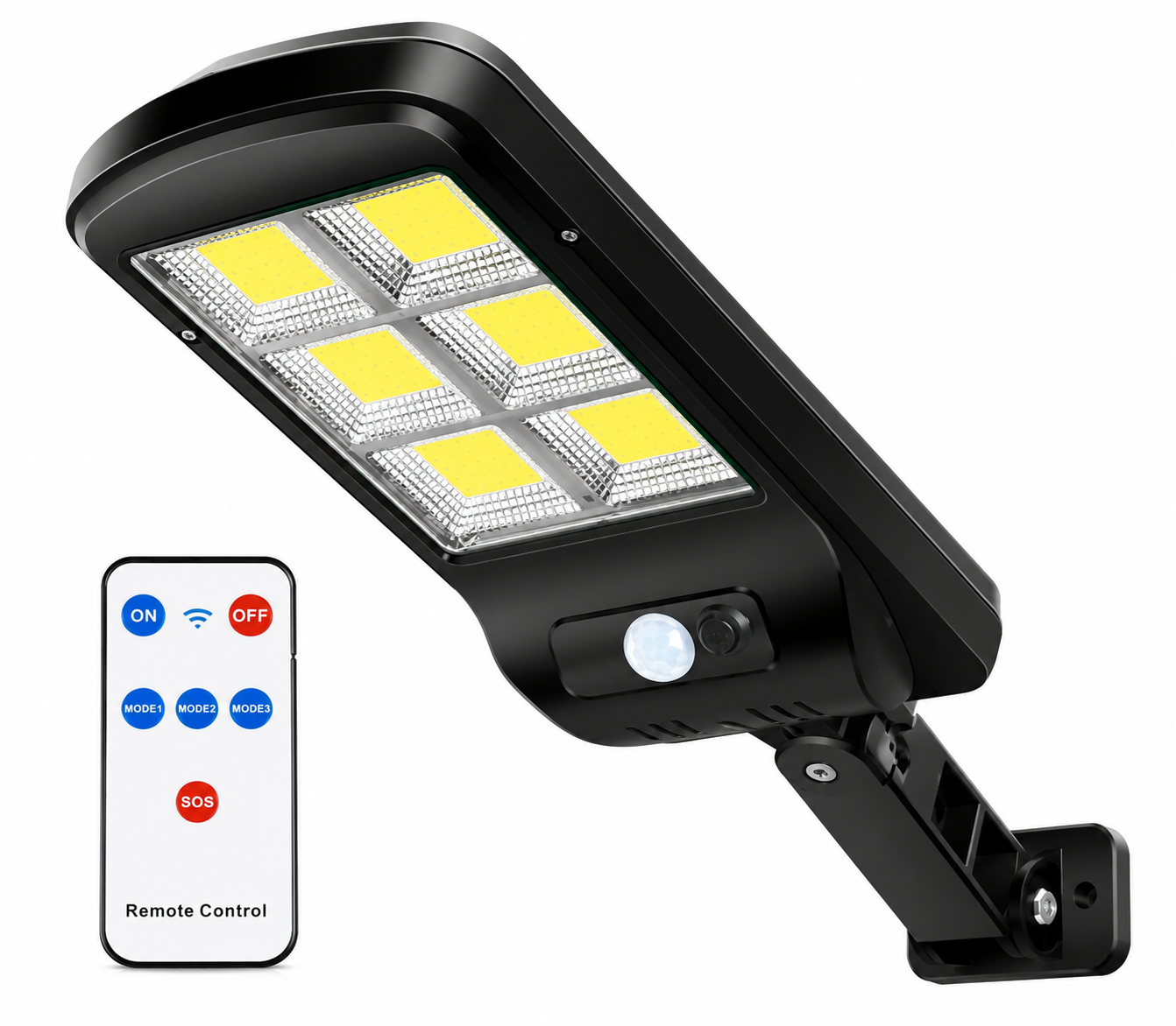 Seguridad Solar 24/7 - Lámpara con Sensor y Control Remoto