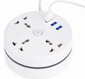 Carga 6 Dispositivos a la Vez - Regleta Compacta Cable Retráctil